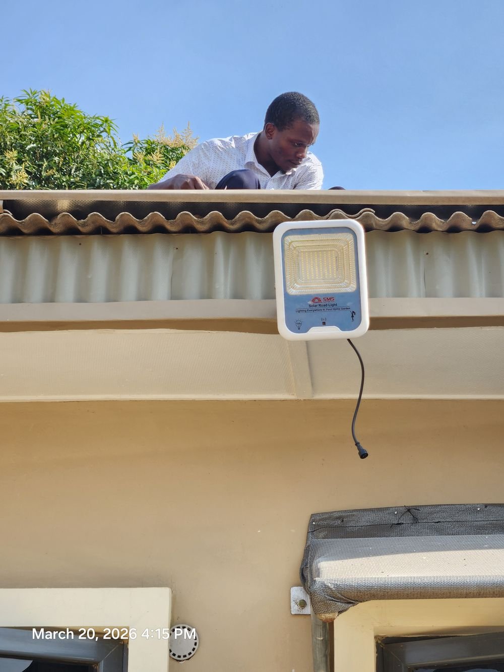 Novareboot solar street light installation